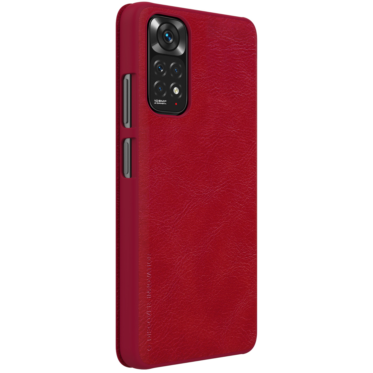 Pokrowiec sk�rzany Nillkin Qin czerwony Xiaomi Redmi Note 11 / 4