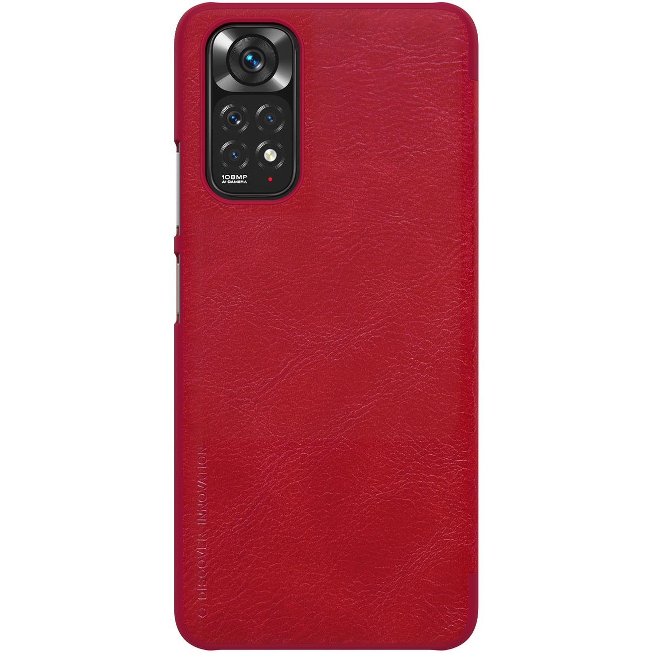 Pokrowiec sk�rzany Nillkin Qin czerwony Xiaomi Redmi Note 11 / 8