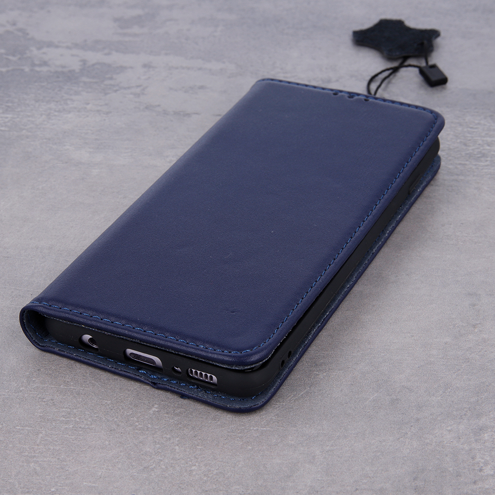 Etui skrzane zamykane z klapk i magnesem Smart Pro granatowy Apple iPhone 7 / 5