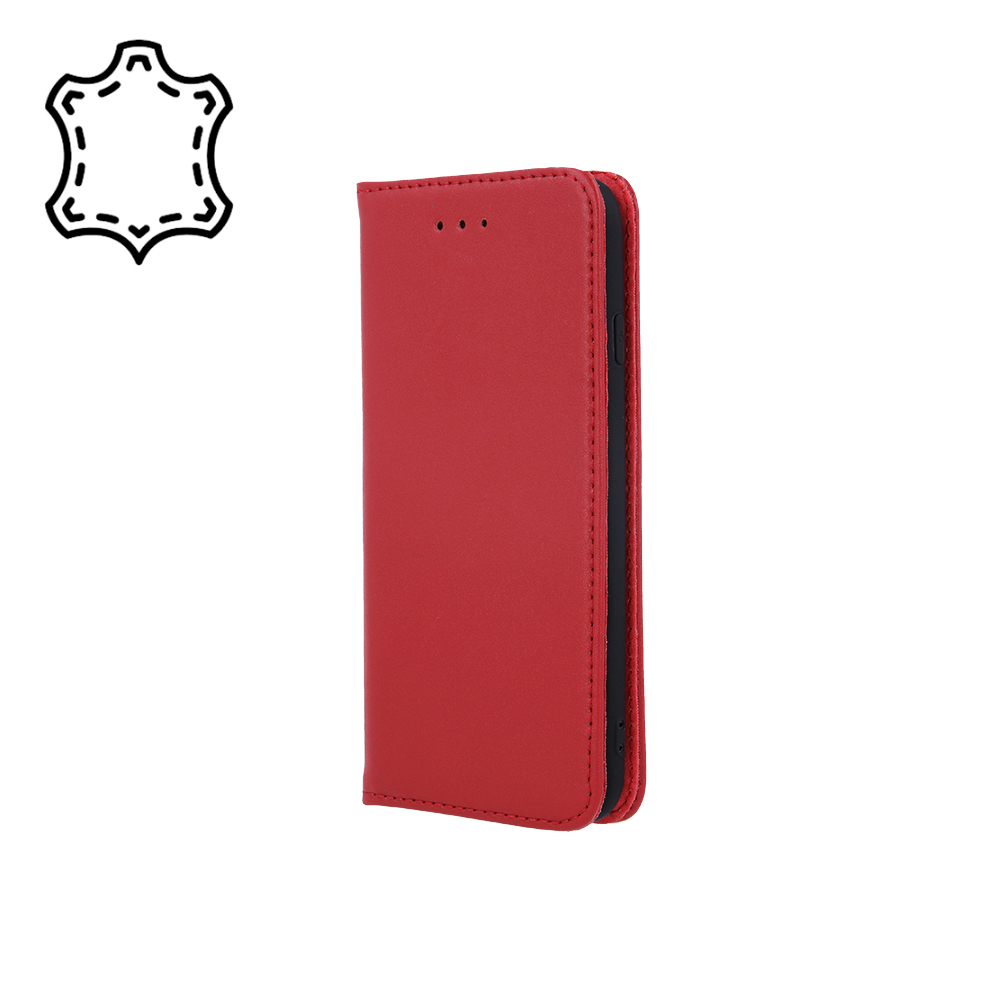 Pokrowiec sk�rzany Smart Pro bordowy Xiaomi Redmi Note 9S