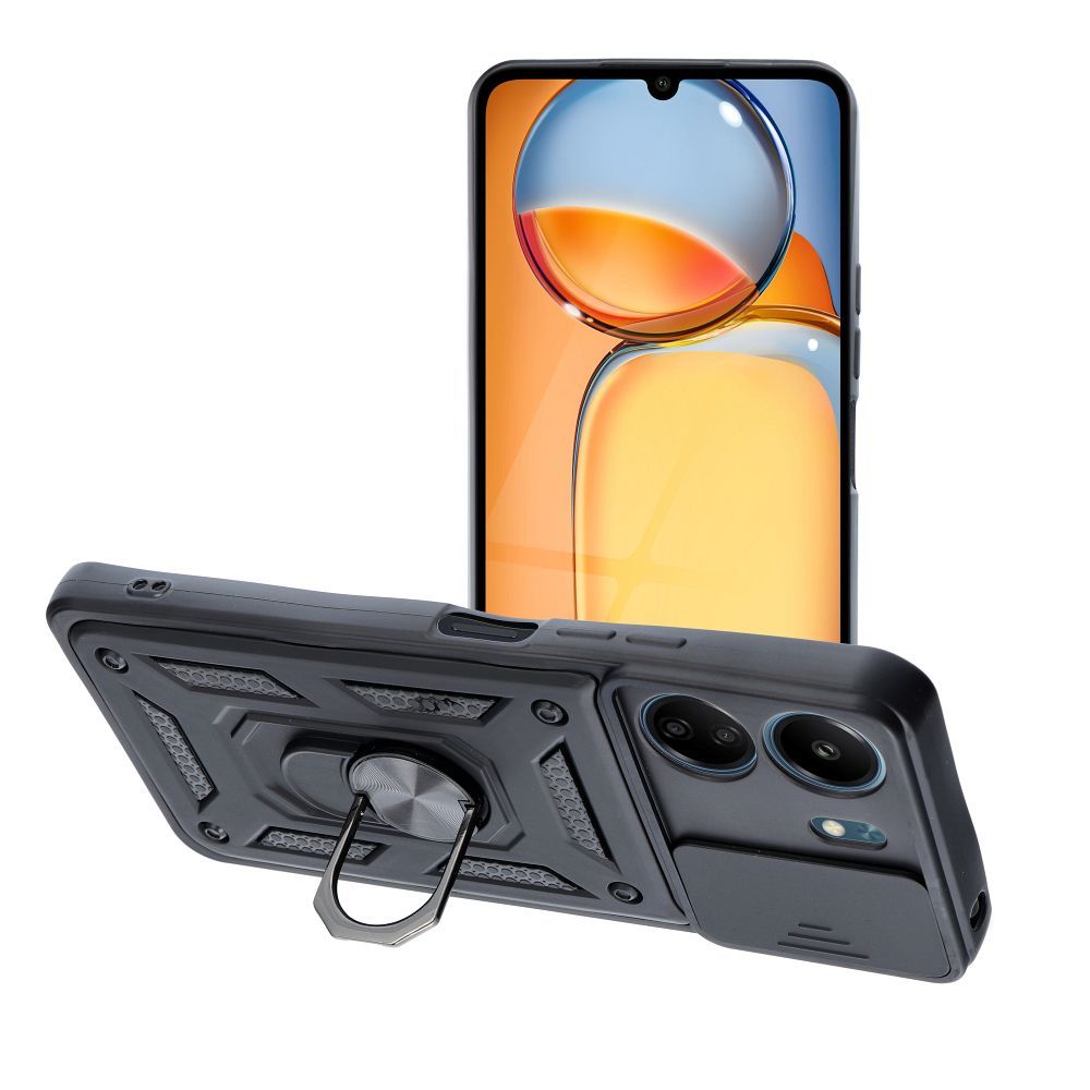 Pokrowiec SLIDE ARMOR czarny Xiaomi POCO C65