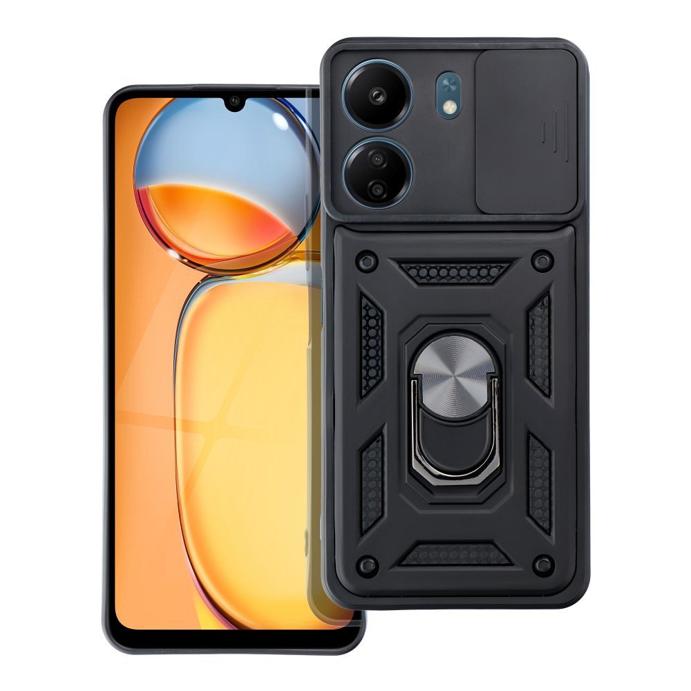 Pokrowiec SLIDE ARMOR czarny Xiaomi POCO C65 / 2