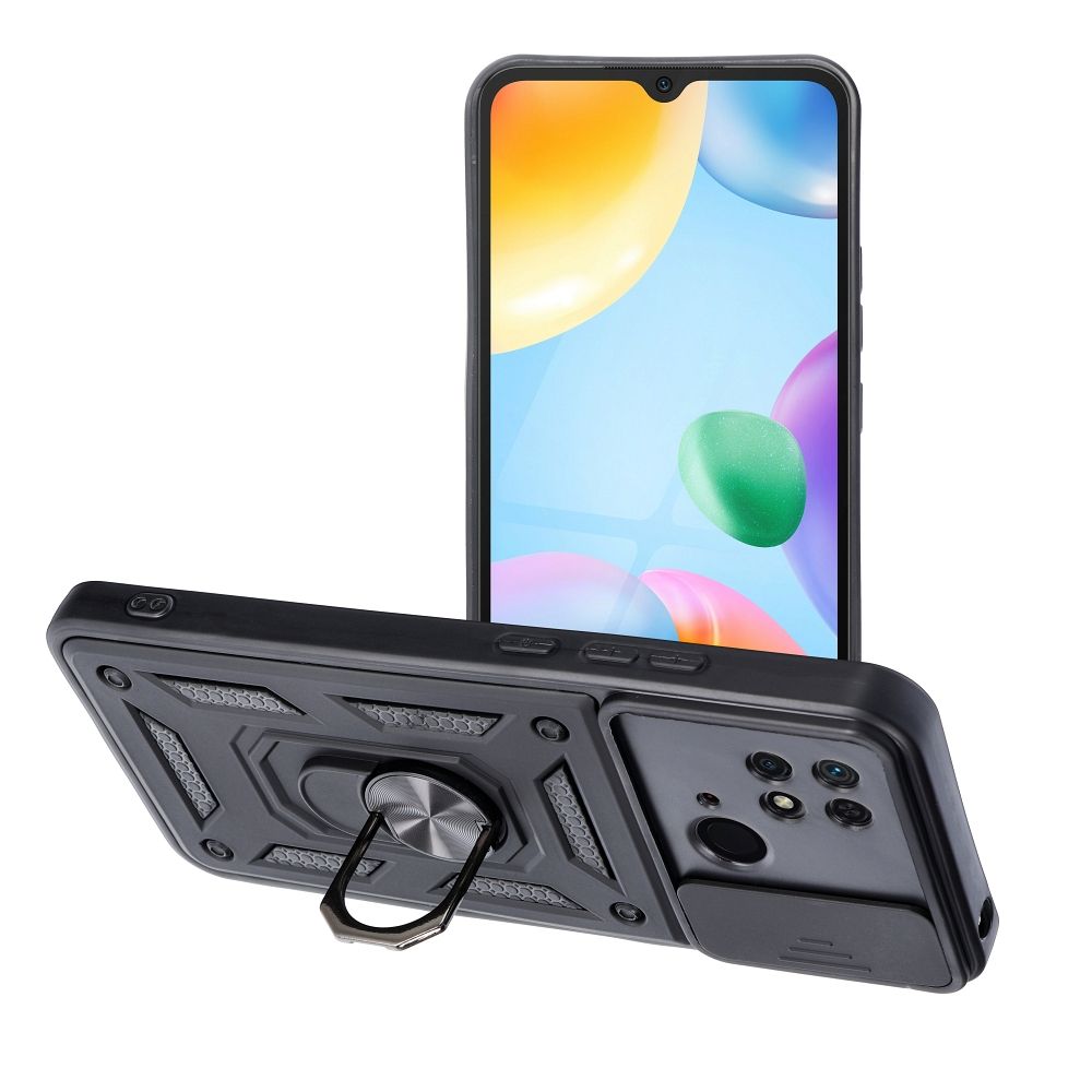 Pokrowiec SLIDE ARMOR czarny Xiaomi Redmi 10C