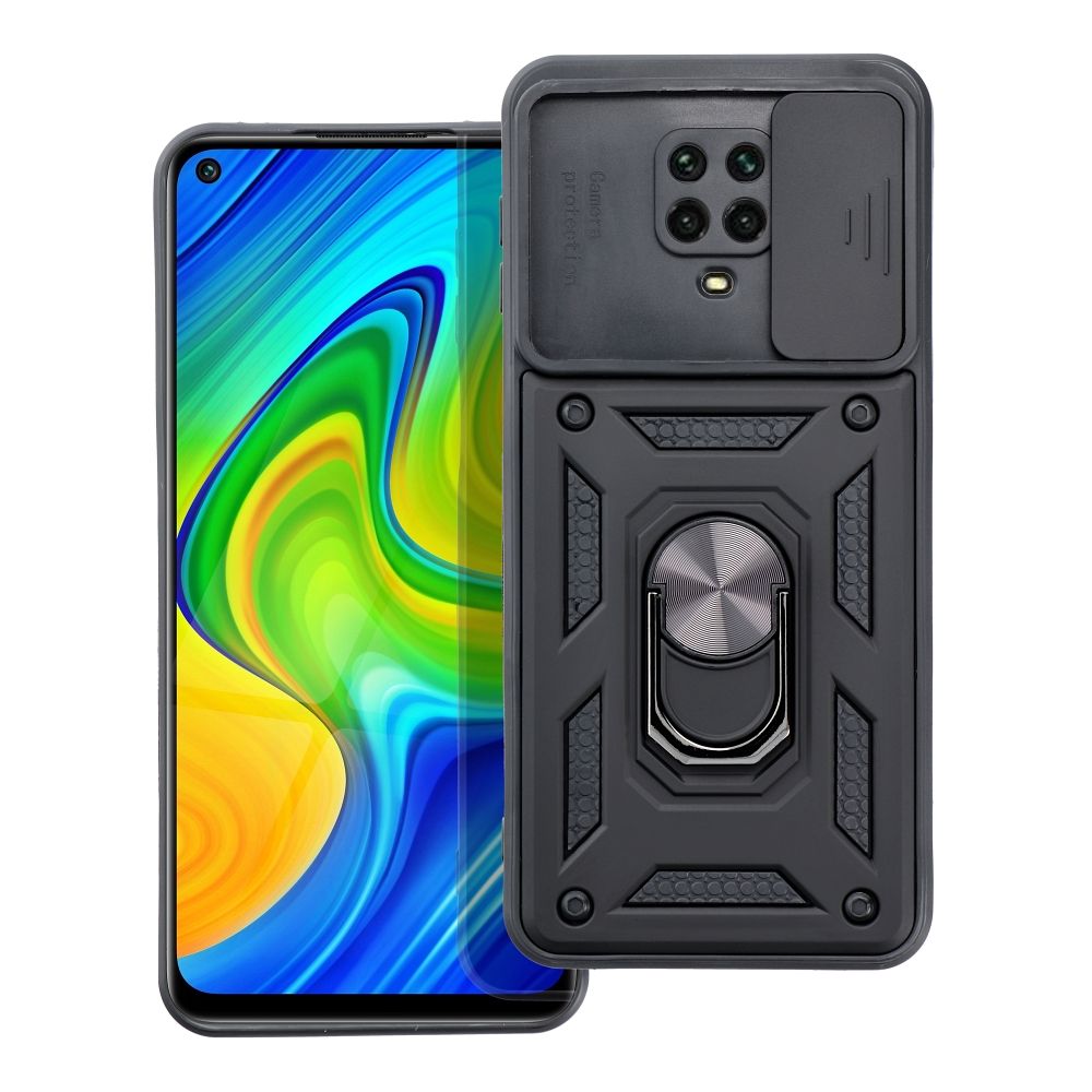 Pokrowiec SLIDE ARMOR czarny Xiaomi Redmi Note 9S / 2