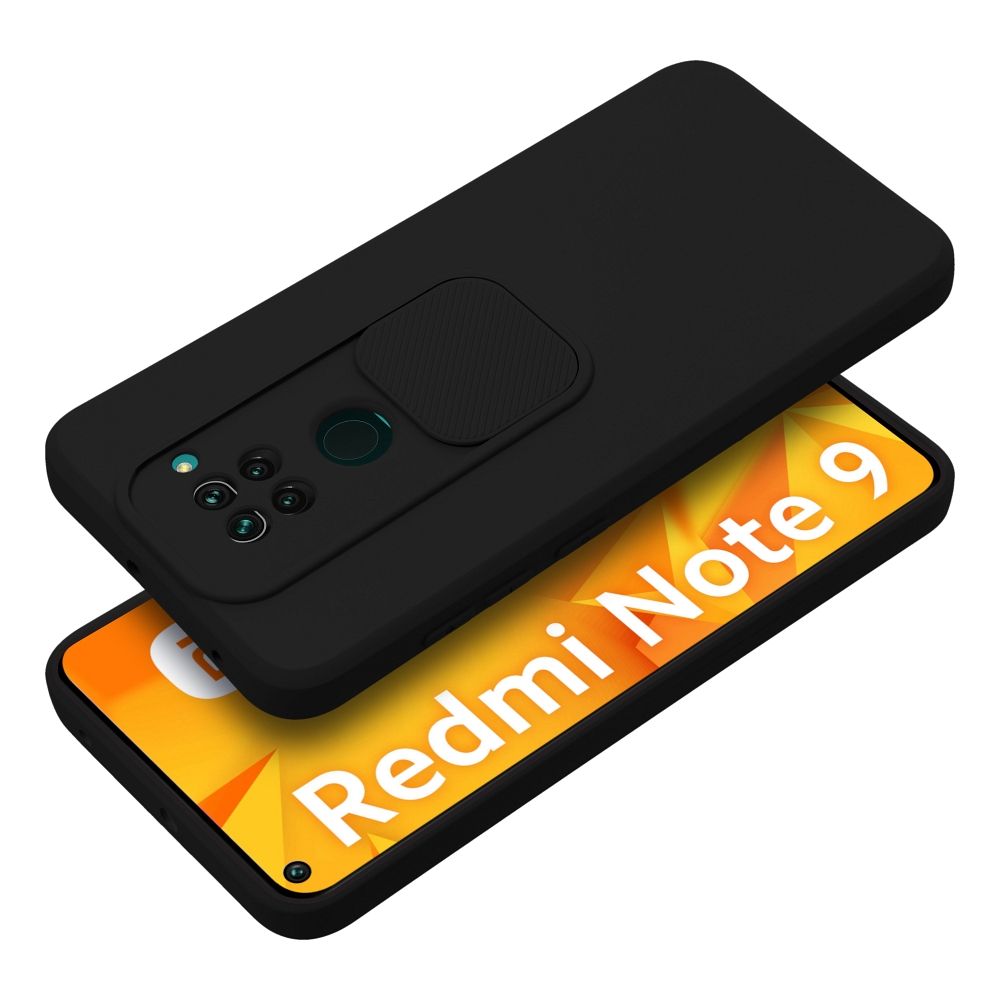 Pokrowiec SLIDE czarny Xiaomi Redmi Note 9 / 2