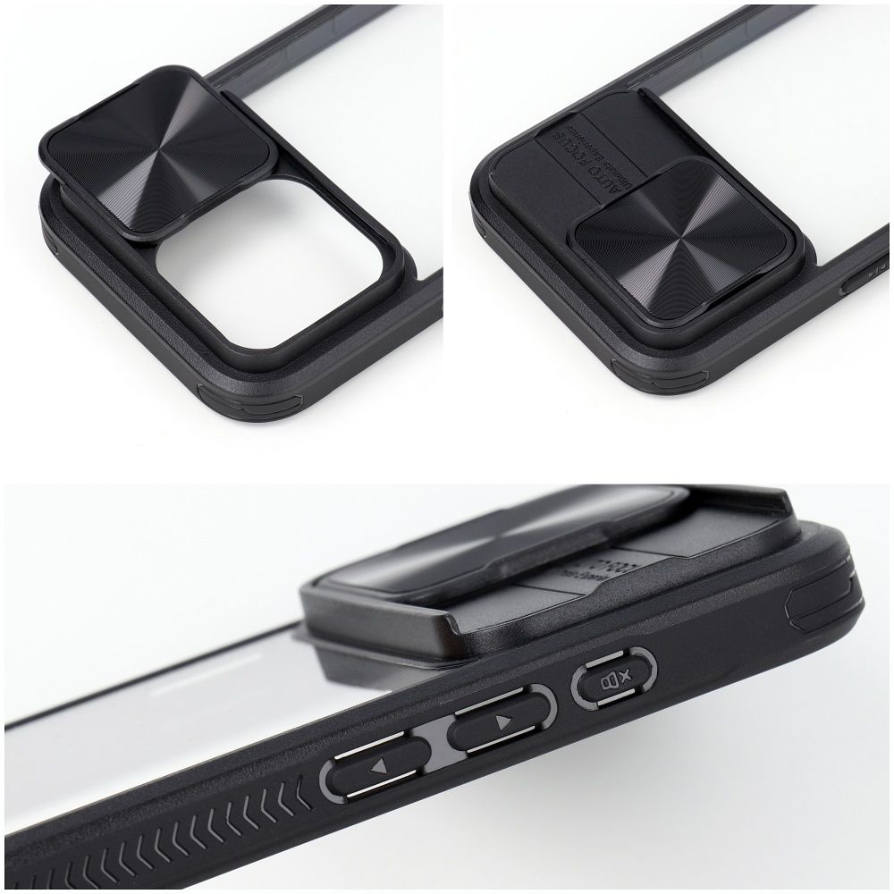 Pokrowiec Slider czarny Apple iPhone 12 Pro / 4 Pokrowiec Slider czarny Apple iPhone 12 Pro / 4