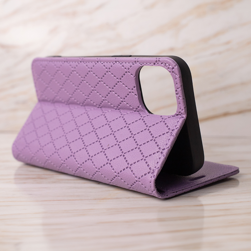 Pokrowiec Smart Caro fioletowe Motorola Moto G87 / 5