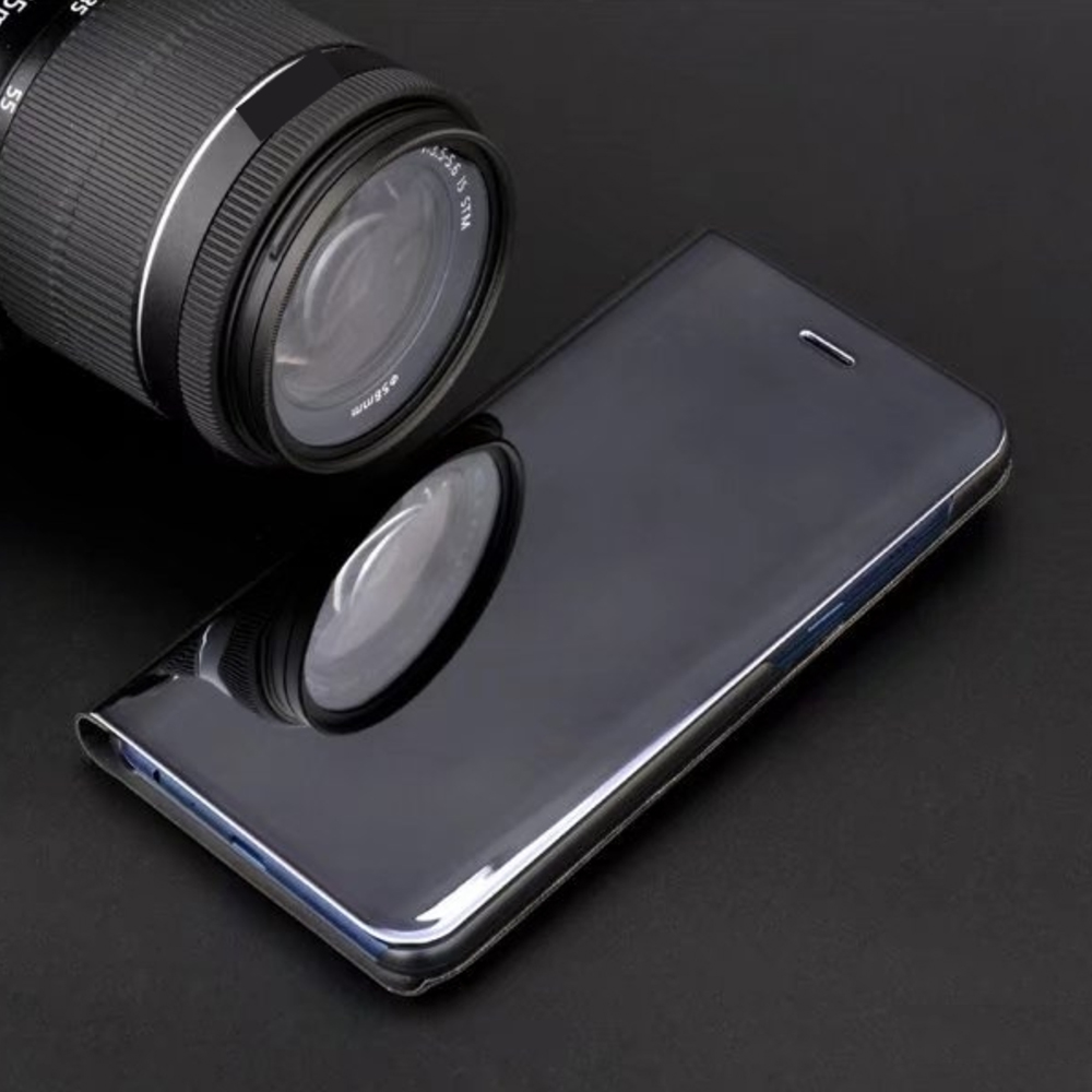 Pokrowiec Smart Clear View czarny Huawei P40 Lite E / 6