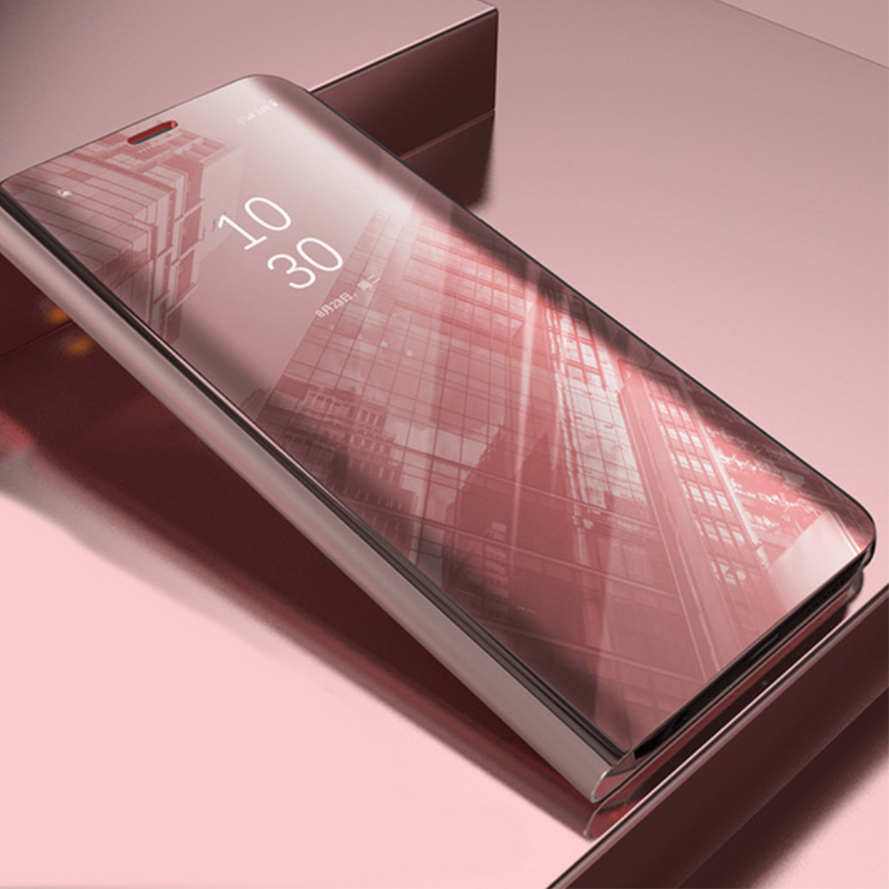 Pokrowiec Smart Clear View różowy Xiaomi Redmi Note 10S / 4