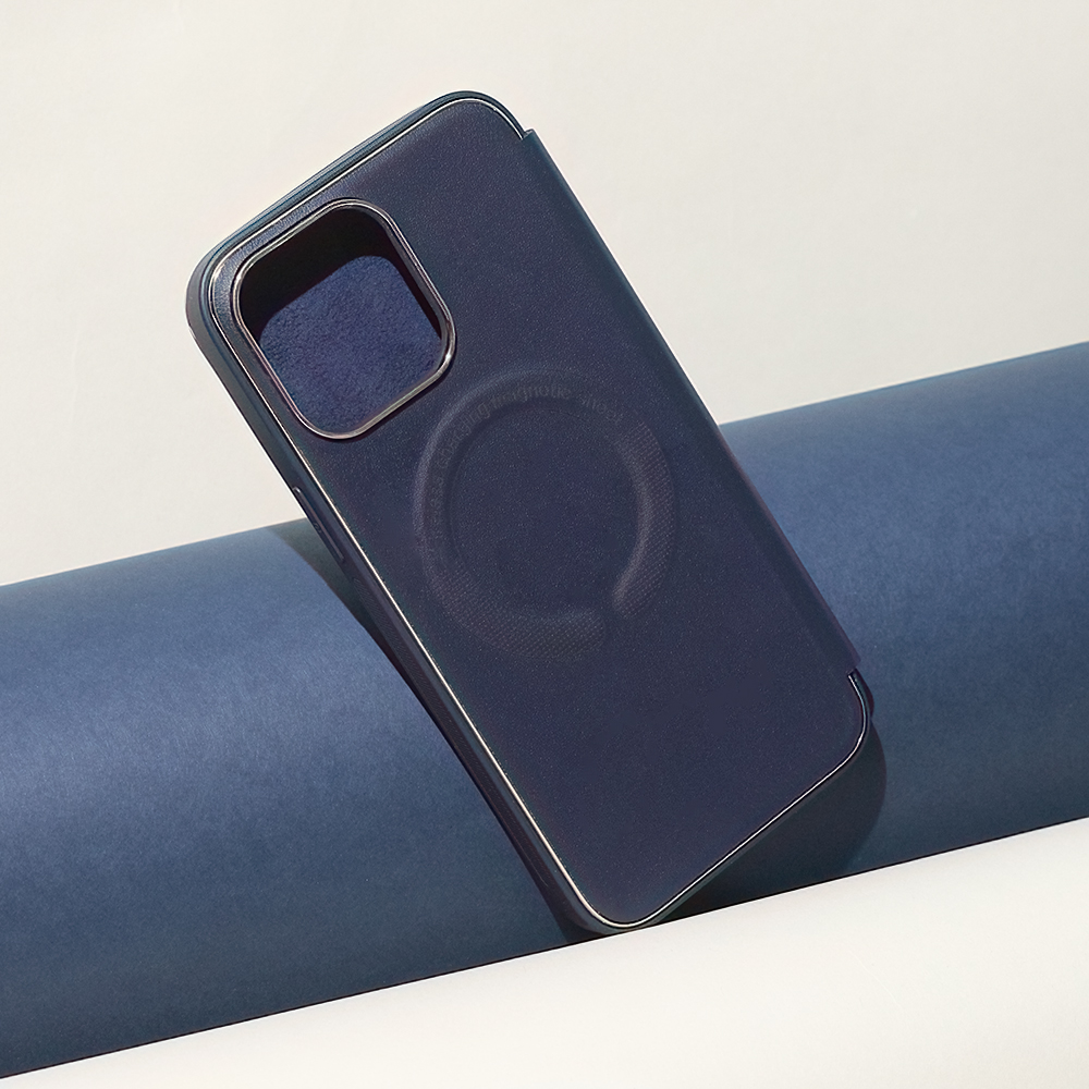 Pokrowiec Smart Gold Frame Mag granatowy Apple iPhone 11 / 12 Pokrowiec Smart Gold Frame Mag granatowy Apple iPhone 11 / 12