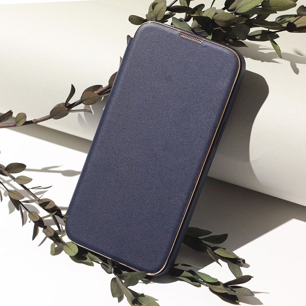 Pokrowiec Smart Gold Frame Mag granatowy Apple iPhone 11 Pro Max / 10 Pokrowiec Smart Gold Frame Mag granatowy Apple iPhone 11 Pro Max / 10