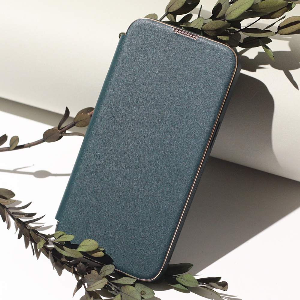 Pokrowiec Smart Gold Frame Mag zielona Apple iPhone 11 / 7 Pokrowiec Smart Gold Frame Mag zielona Apple iPhone 11 / 7