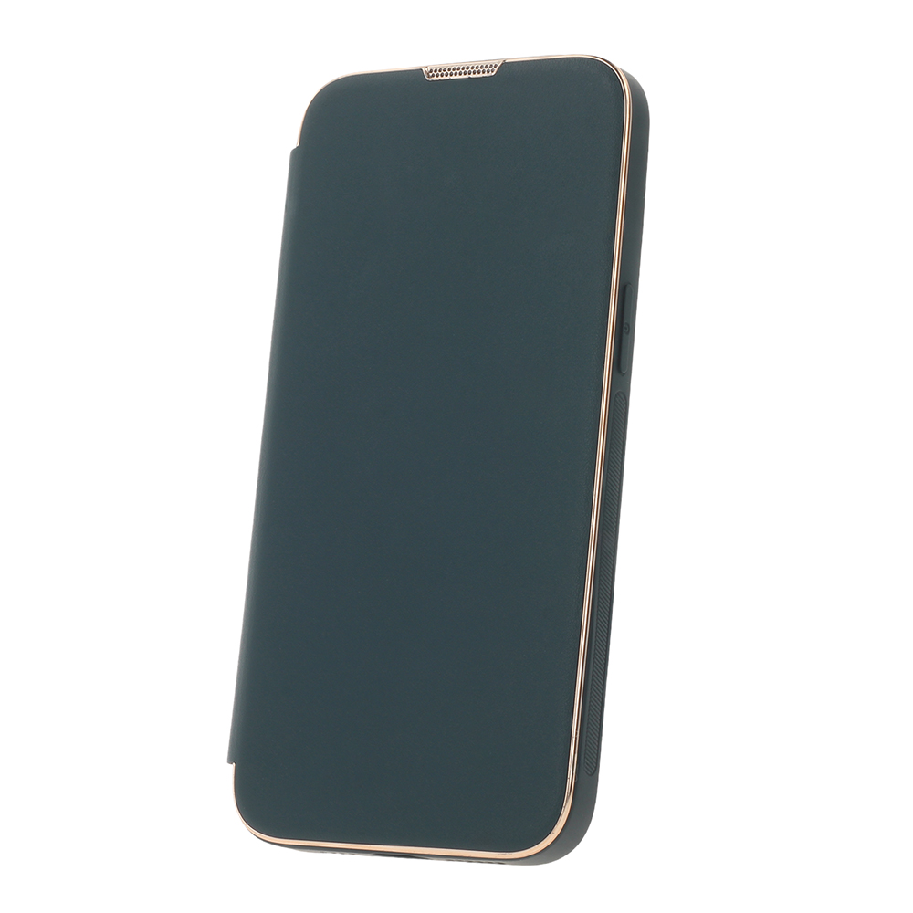 Pokrowiec Smart Gold Frame Mag zielona Apple iPhone 15 Plus