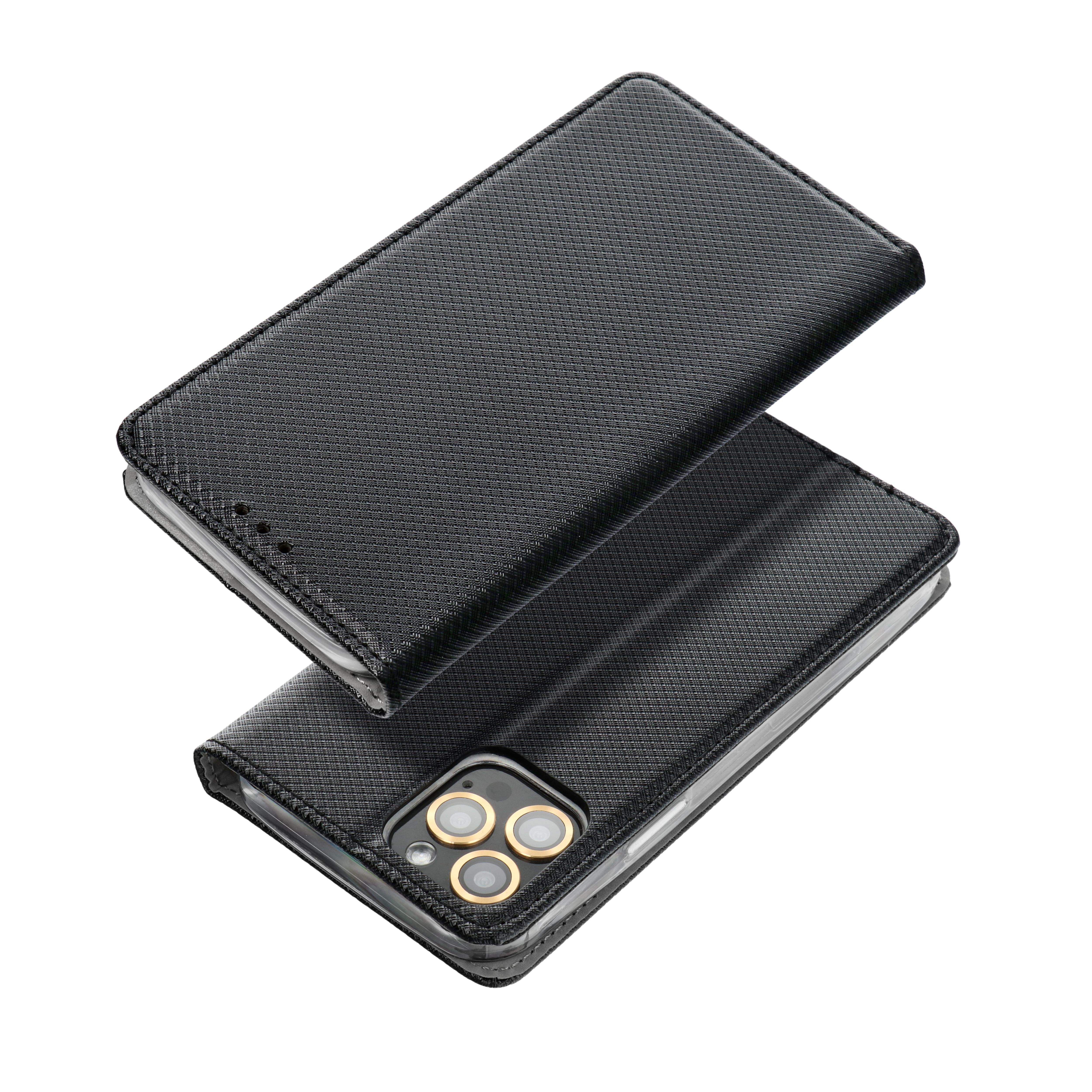 Etui zamykane z klapk i magnesem Smart Magnet czarny Huawei Nova Y90 / 2
