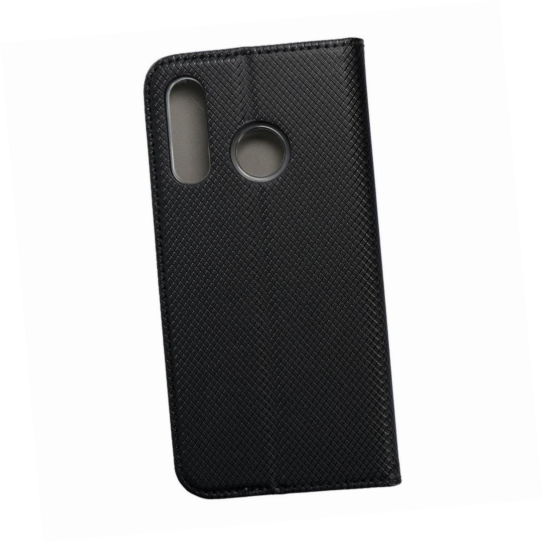 Etui zamykane z klapk� i magnesem Smart Magnet czarny Huawei P30 Lite