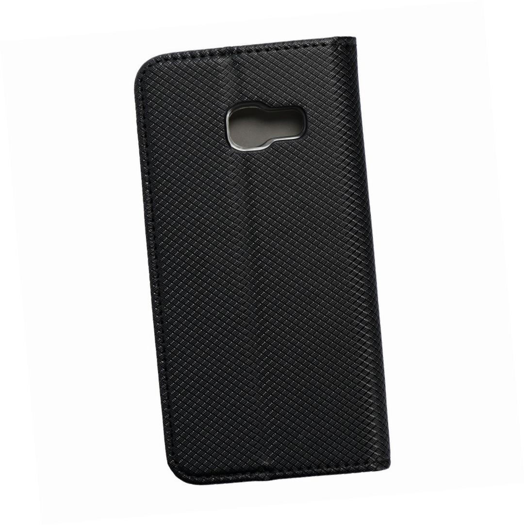 Etui zamykane z klapk� i magnesem Smart Magnet czarny Samsung Galaxy A3 2017