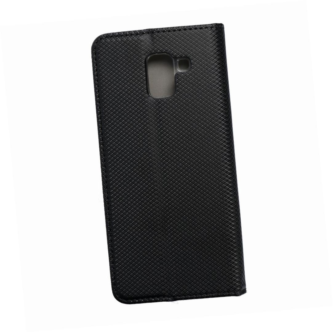 Etui zamykane z klapk� i magnesem Smart Magnet czarny Samsung Galaxy J6 (2018)