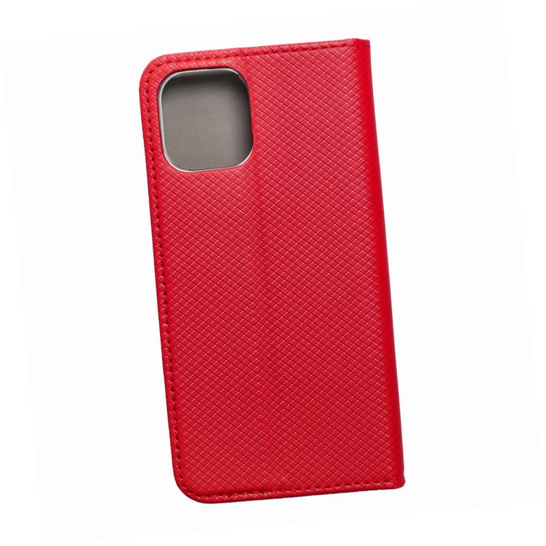 Etui zamykane z klapką i magnesem Smart Magnet czerwony Apple iPhone 12 Mini Etui zamykane z klapką i magnesem Smart Magnet czerwony Apple iPhone 12 Mini