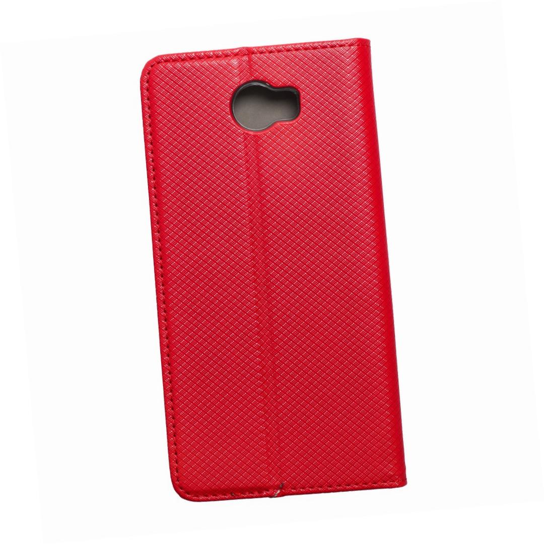 Etui zamykane z klapką i magnesem Smart Magnet czerwony Huawei Y5 II Etui zamykane z klapką i magnesem Smart Magnet czerwony Huawei Y5 II