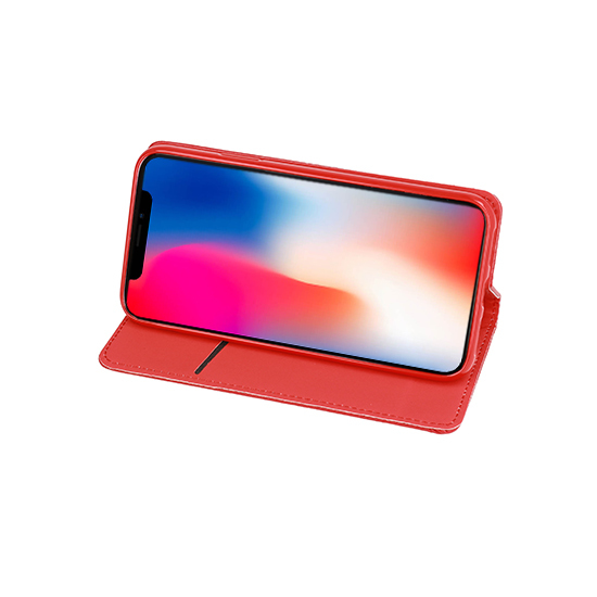 Etui zamykane z klapk i magnesem Smart Magnet czerwony Samsung Galaxy i5700 (Spica, Portal, Lite) / 4