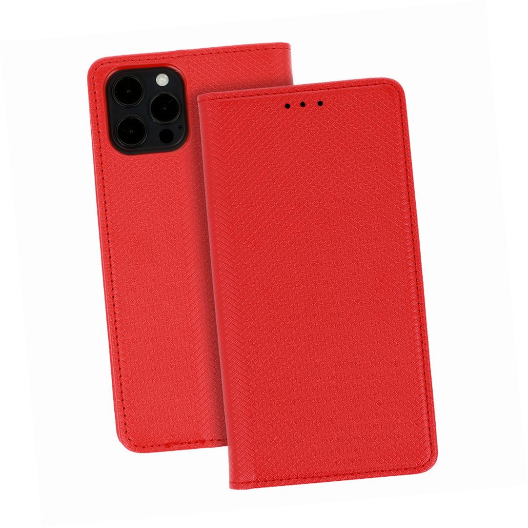 Etui zamykane z klapk i magnesem Smart Magnet czerwony Xiaomi POCO M5s