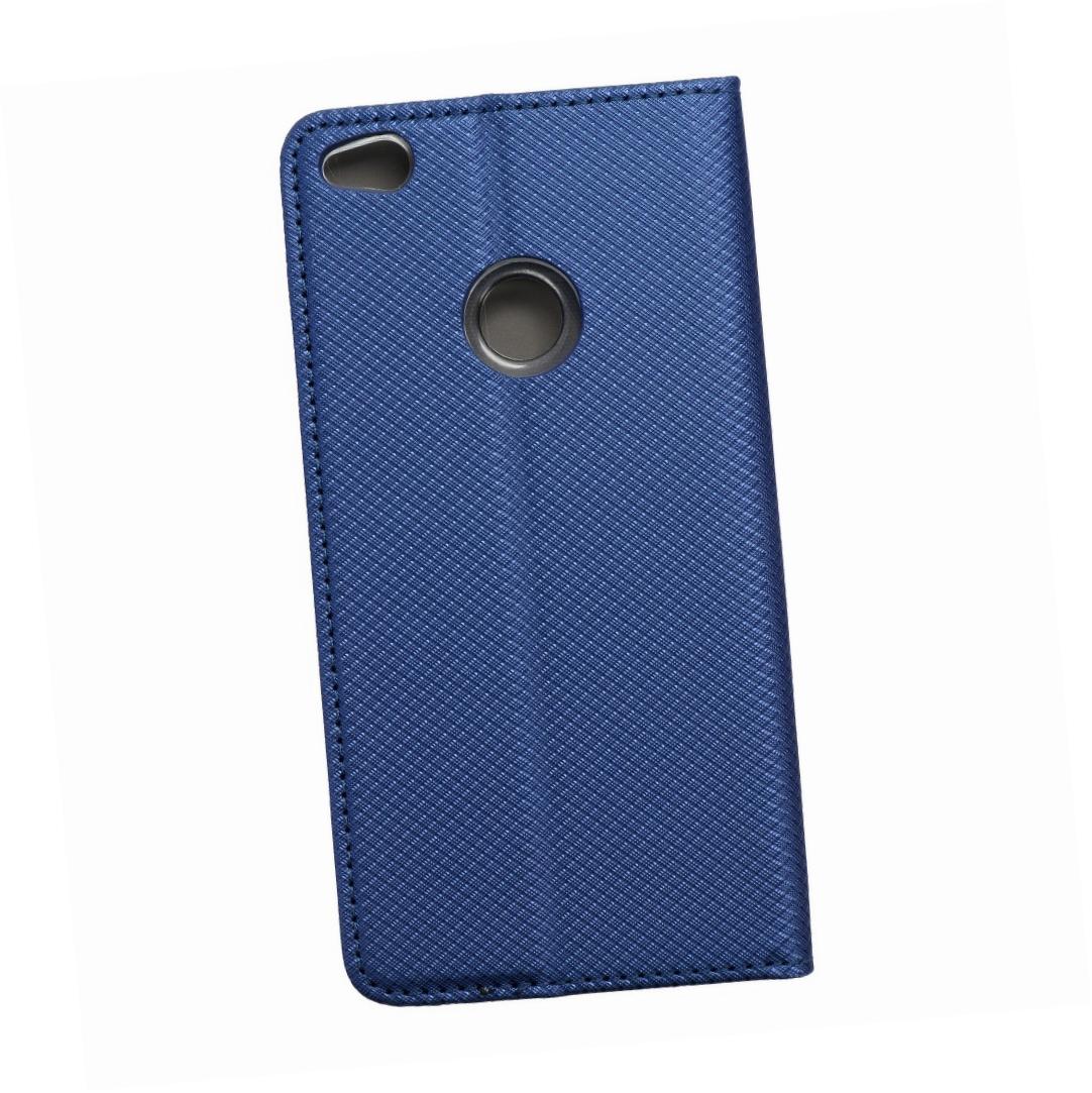Etui zamykane z klapk� i magnesem Smart Magnet granatowy Huawei P8 Lite (2017)