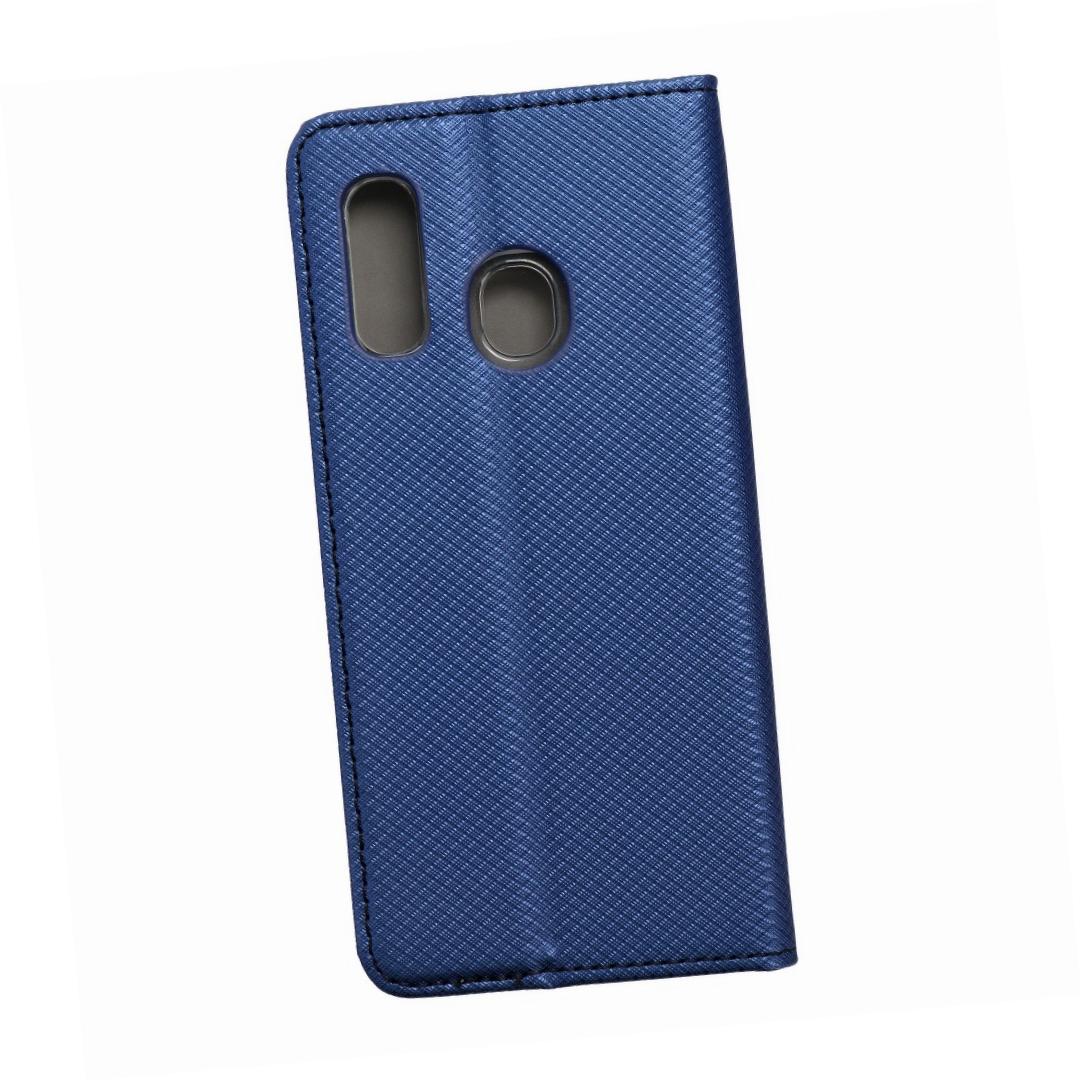 Etui zamykane z klapk� i magnesem Smart Magnet granatowy Samsung Galaxy A40