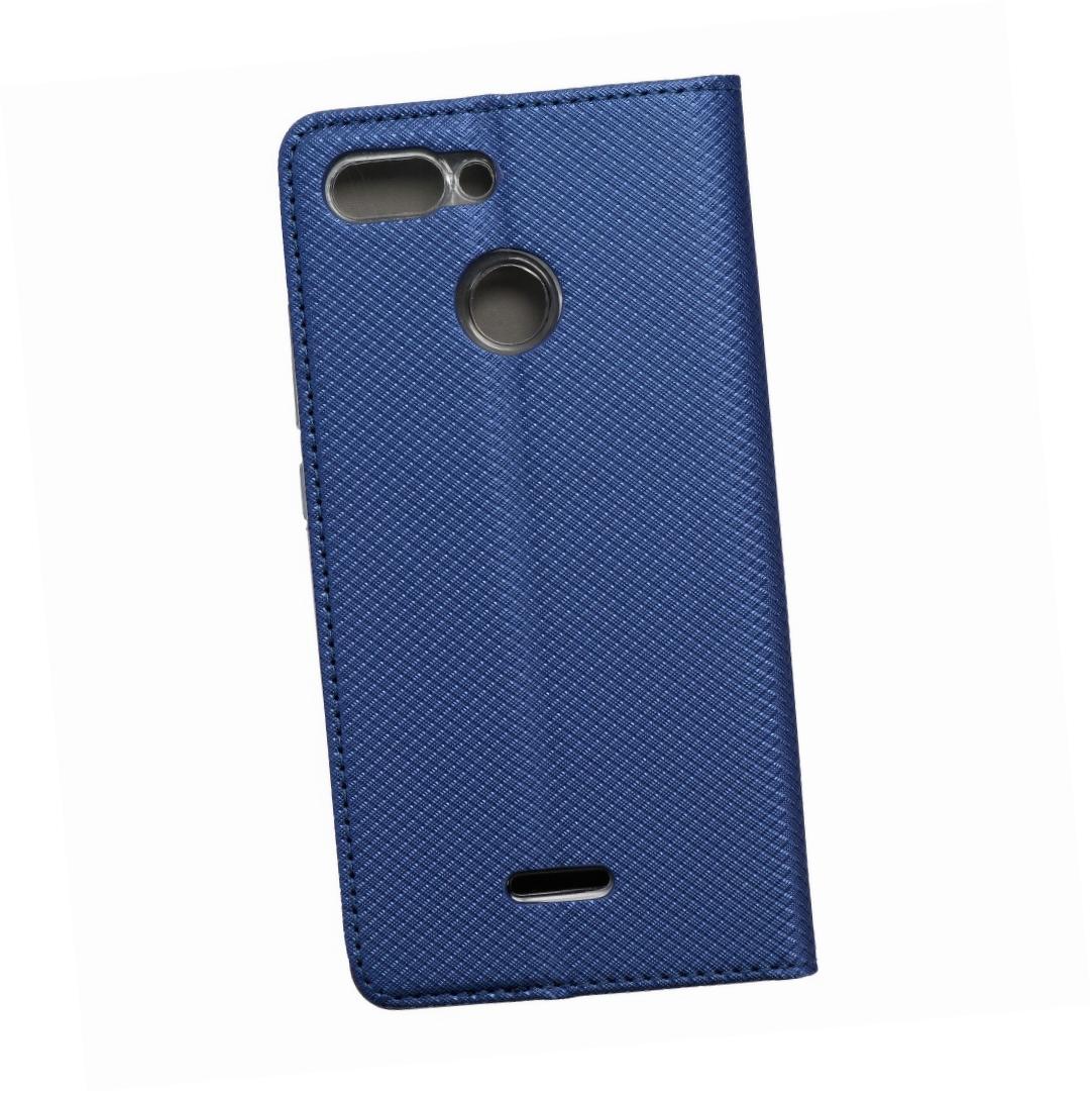 Etui zamykane z klapk� i magnesem Smart Magnet granatowy Xiaomi Redmi 6