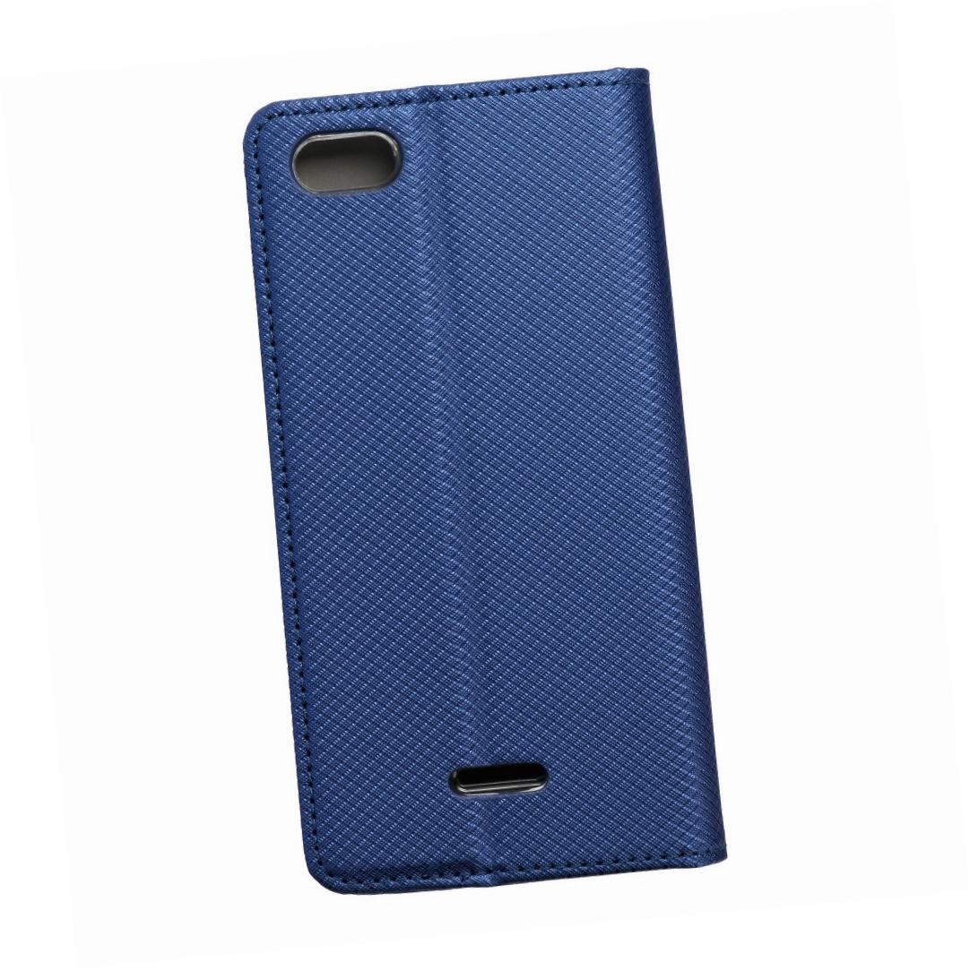 Etui zamykane z klapk� i magnesem Smart Magnet granatowy Xiaomi Redmi 6A