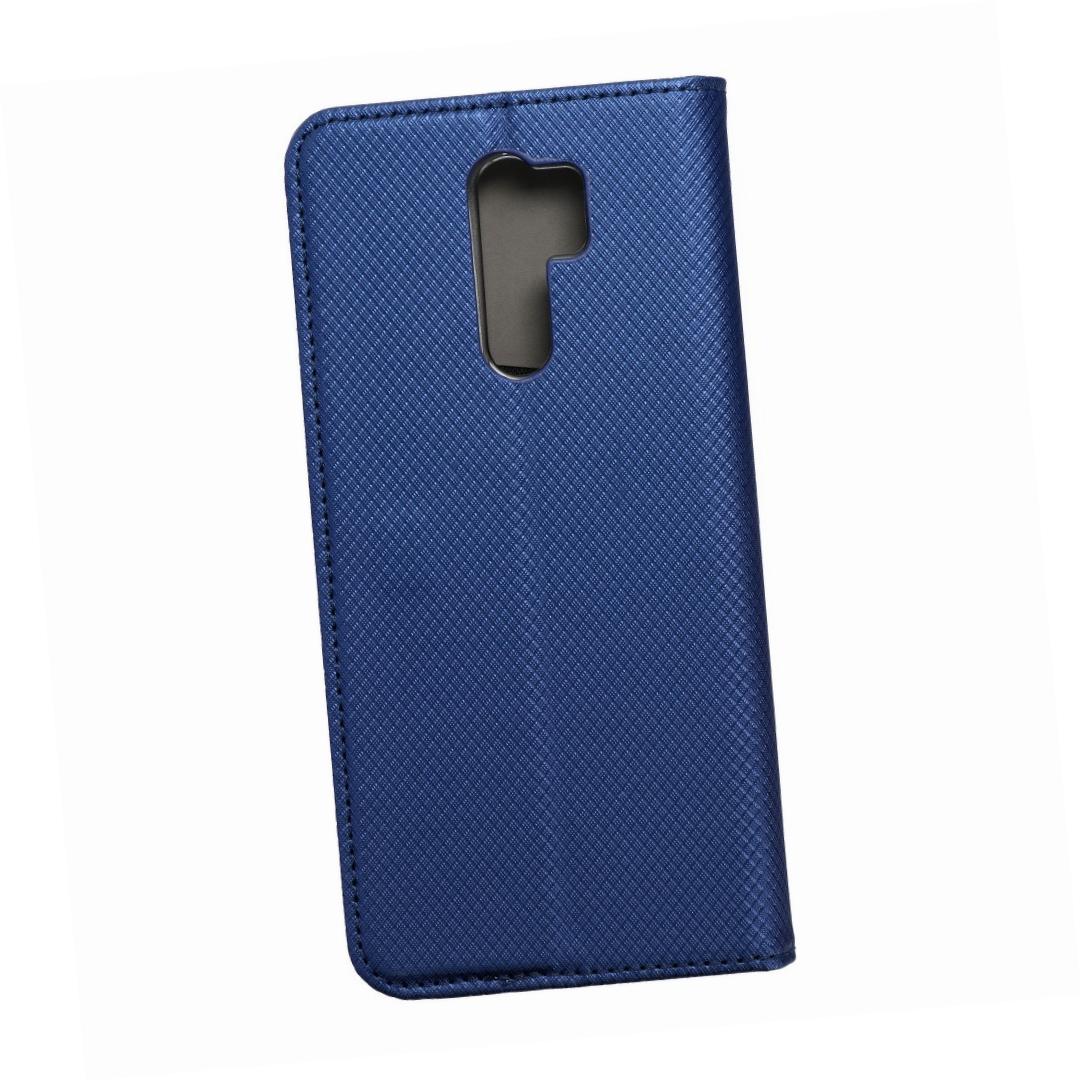 Etui zamykane z klapk� i magnesem Smart Magnet granatowy Xiaomi Redmi 9