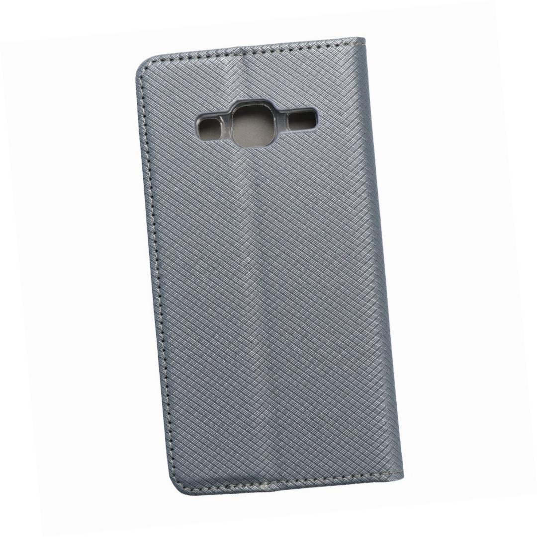 Etui zamykane z klapk� i magnesem Smart Magnet szary Samsung Galaxy J3