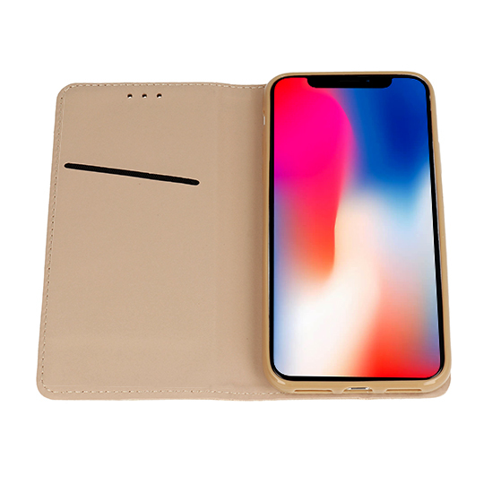 Etui zamykane z klapk� i magnesem Smart Magnet z�oty Huawei P Smart 2019 / 3