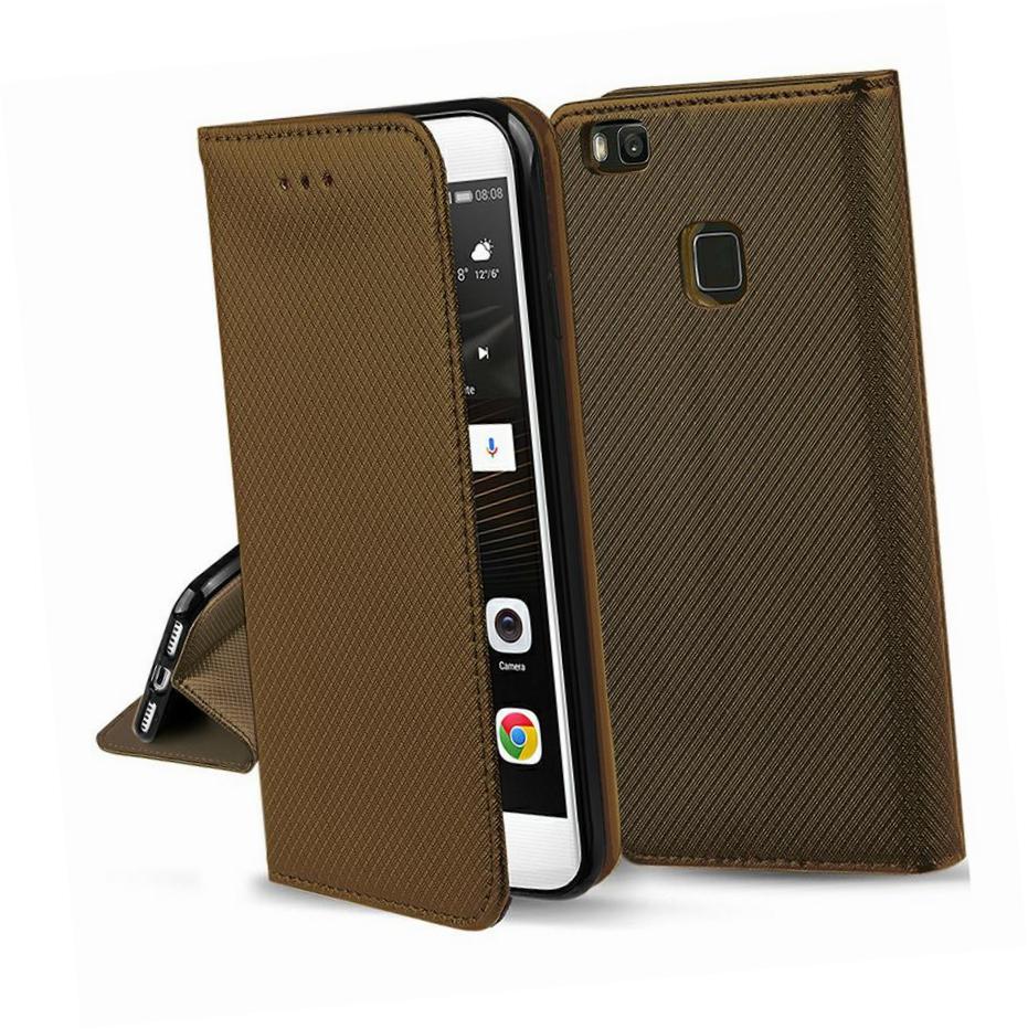 Etui zamykane z klapk� i magnesem Smart Magnet br�zowy HTC U Ultra