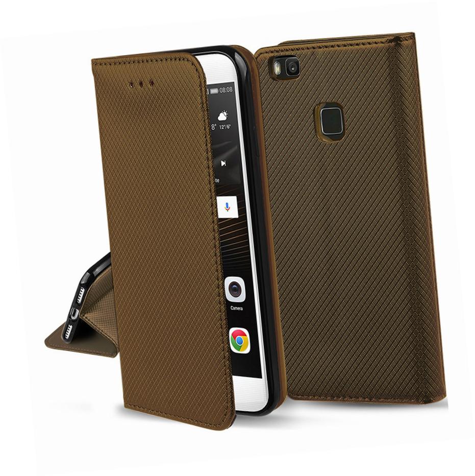 Etui zamykane z klapk� i magnesem Smart Magnet br�zowy LG G7 ThinQ