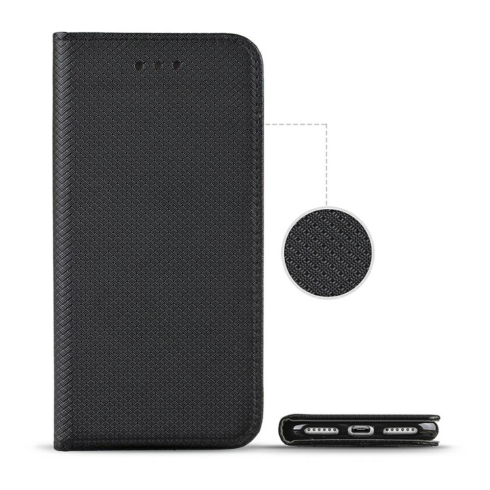 Etui zamykane z klapk i magnesem Smart Magnet czarny Samsung Galaxy A01 / 2