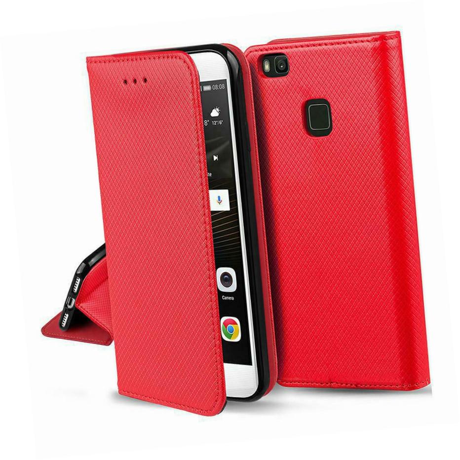Etui zamykane z klapk i magnesem Smart Magnet czerwony HTC Desire 20 Pro