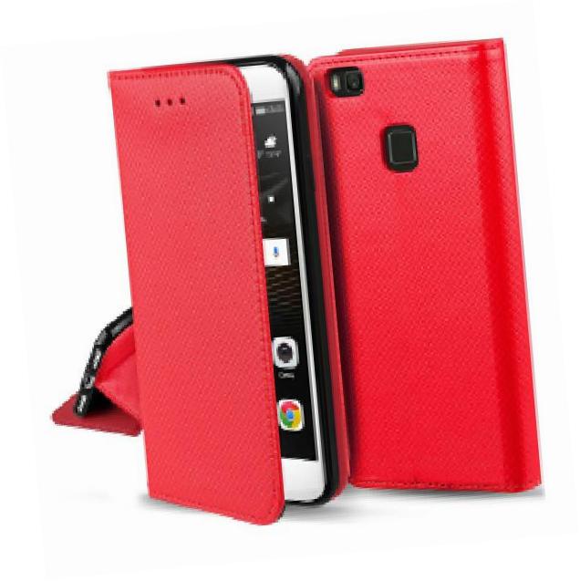 Etui zamykane z klapk i magnesem Smart Magnet czerwony Huawei Mate 20 Lite