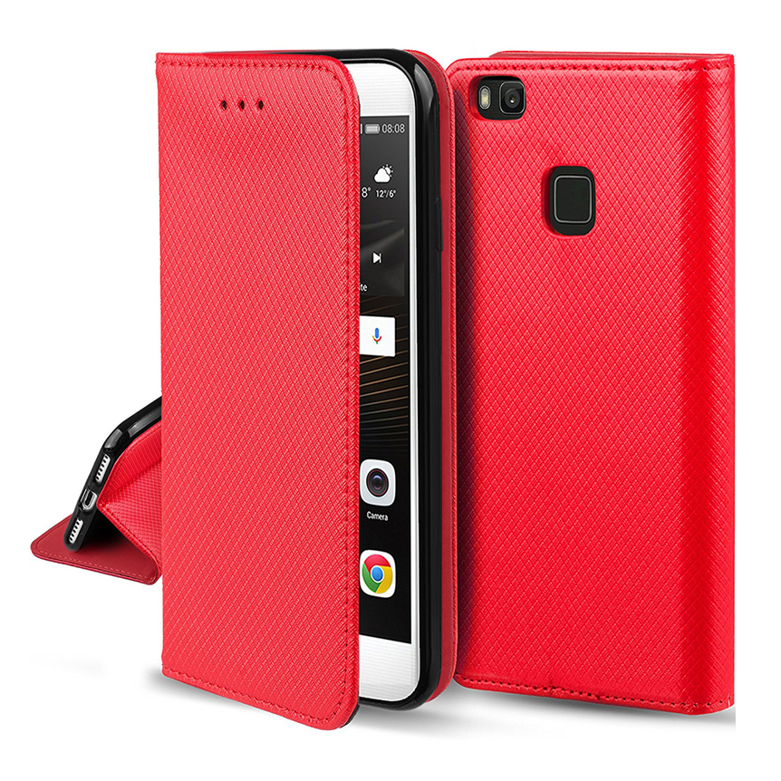 Pokrowiec Smart Magnet czerwony Huawei P9 Plus