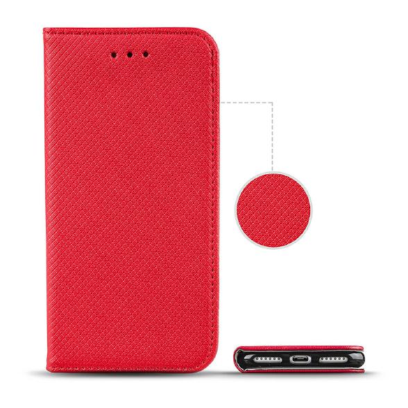 Etui zamykane z klapk i magnesem Smart Magnet czerwony Samsung Galaxy A9 (2018) / 2
