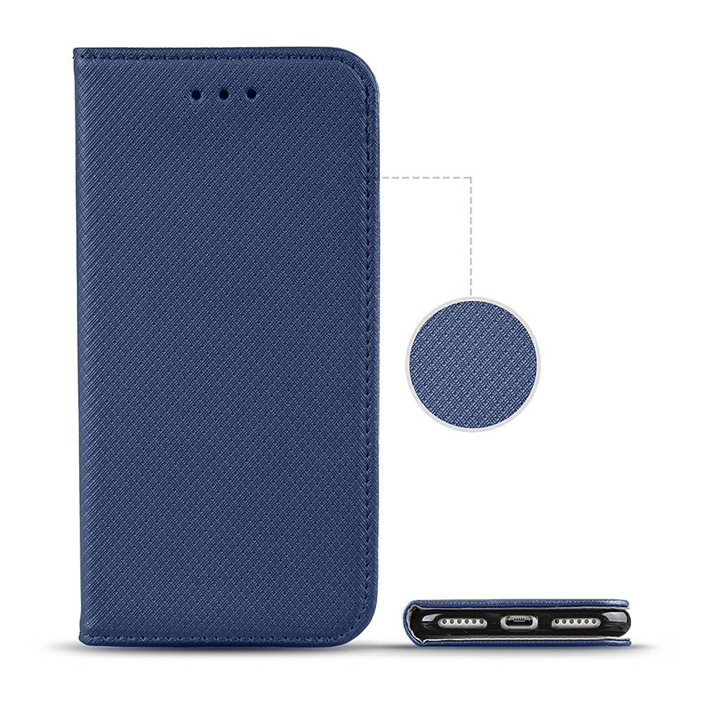 Etui zamykane z klapk i magnesem Smart Magnet granatowy Samsung Galaxy A50s / 2