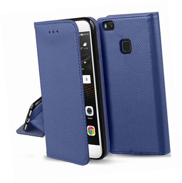 Etui zamykane z klapk� i magnesem Smart Magnet granatowy Samsung Galaxy A9 (2018)