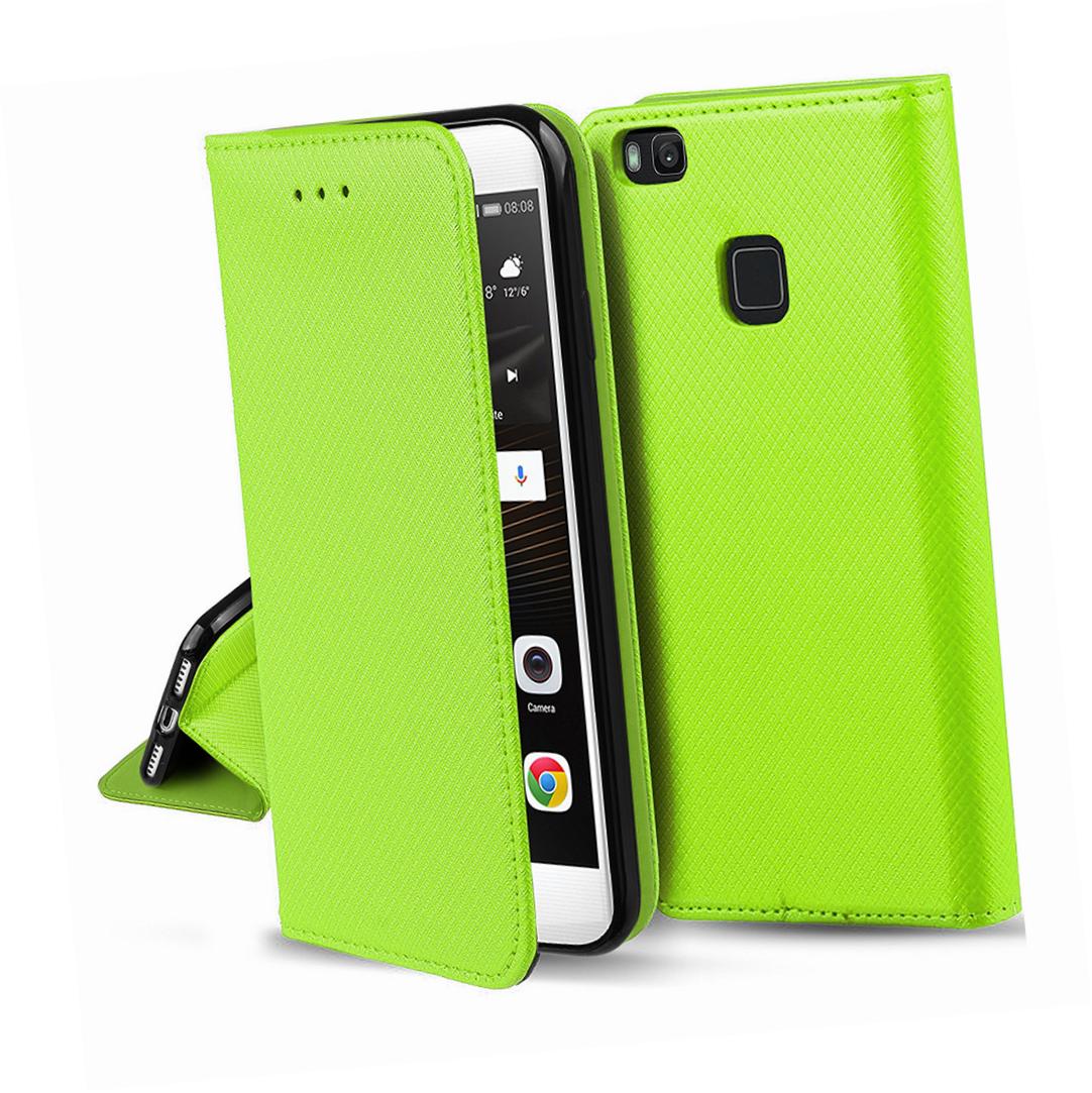 Etui zamykane z klapk� i magnesem Smart Magnet limonkowy HTC U Ultra