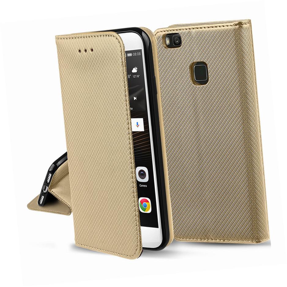 Etui zamykane z klapk� i magnesem Smart Magnet z�oty LG K10 (2018)