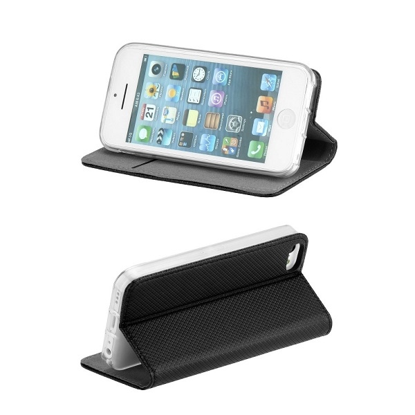 Etui zamykane z klapk i magnesem Smart Magnet czarny Apple iPhone 12 Mini / 4