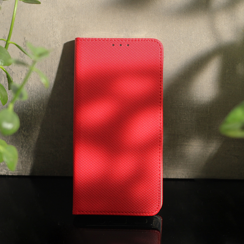 Pokrowiec Smart Magnet czerwony Motorola Moto G72 / 9