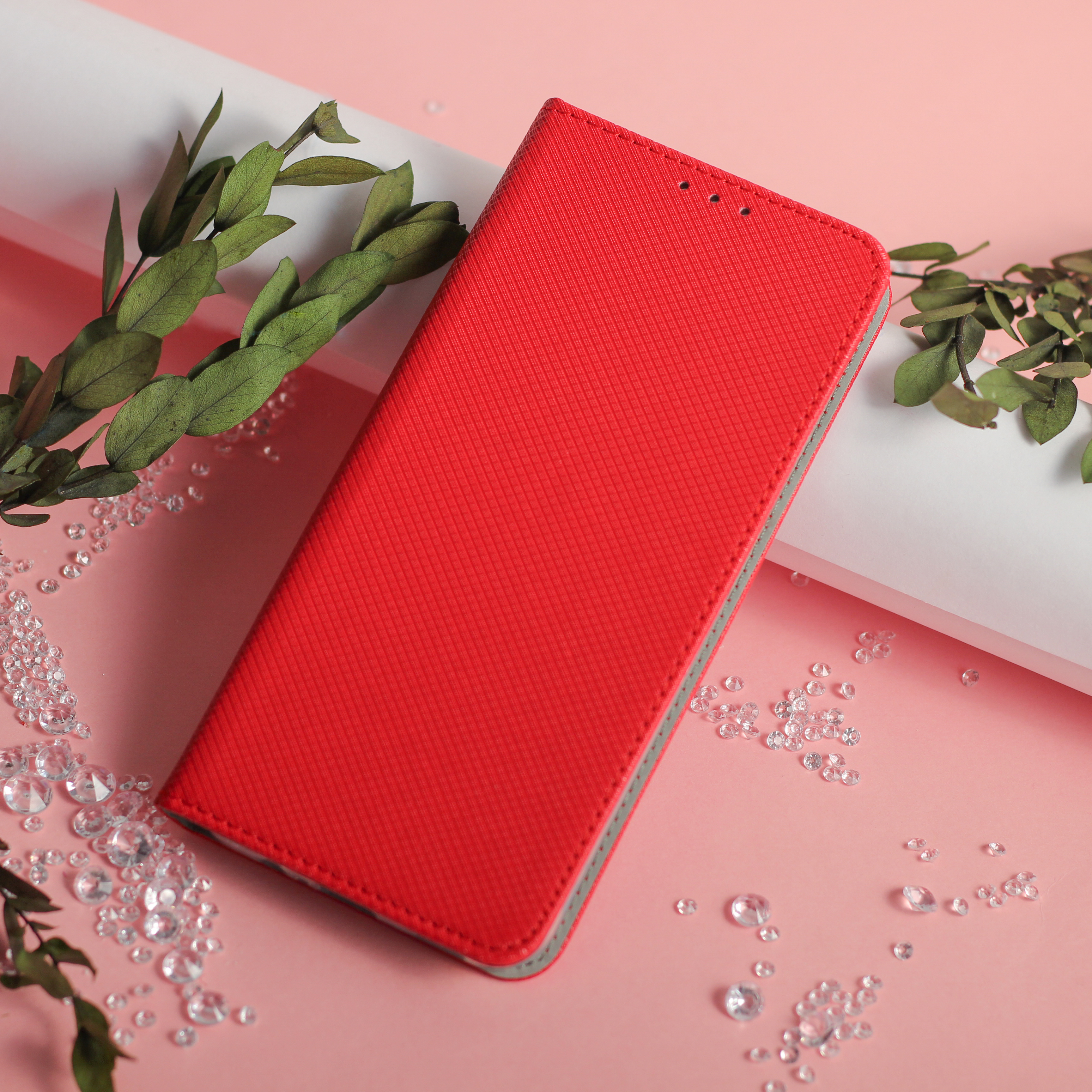 Etui zamykane z klapk� i magnesem Smart Magnet czerwony Xiaomi Redmi Note 12 4G / 2