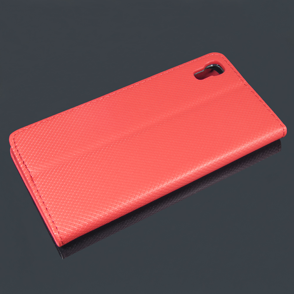 Pokrowiec Smart Magnet czerwony Huawei Y6 II Compact / 2