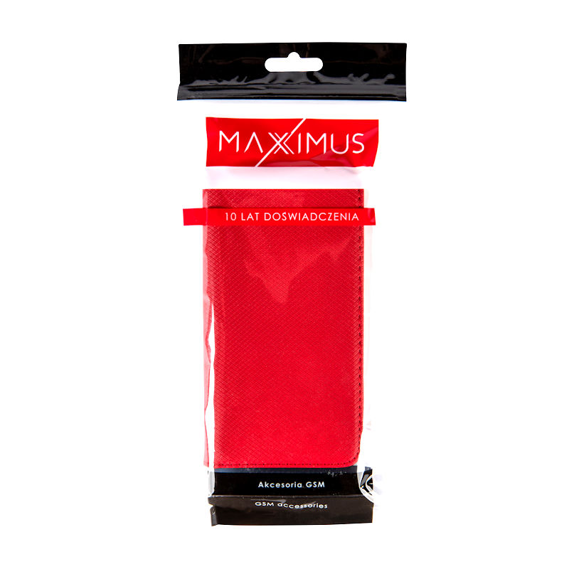 Etui zamykane z klapk i magnesem Smart Magnet czerwony Samsung A02S / 5