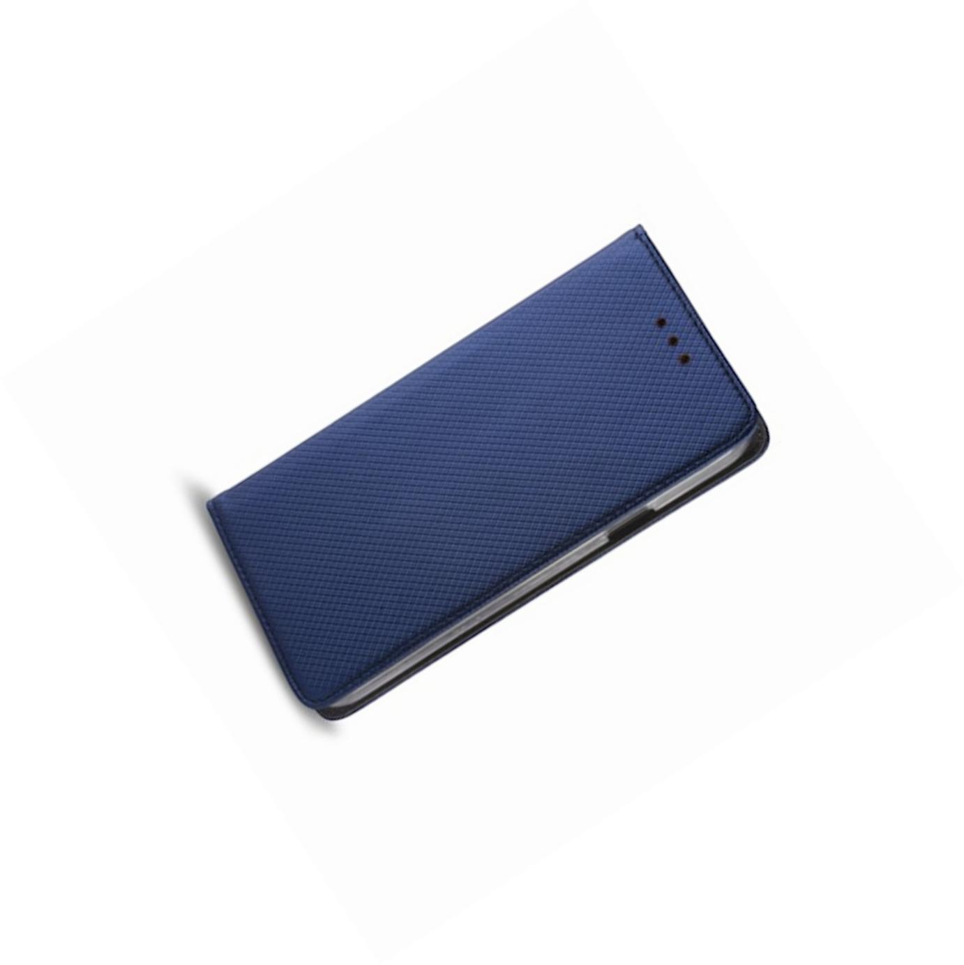 Etui zamykane z klapk� i magnesem Smart Magnet granatowy Apple iPhone 12 Pro