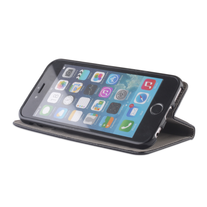 Etui zamykane z klapk i magnesem Smart Magnet czarny Apple iPhone 4s / 4